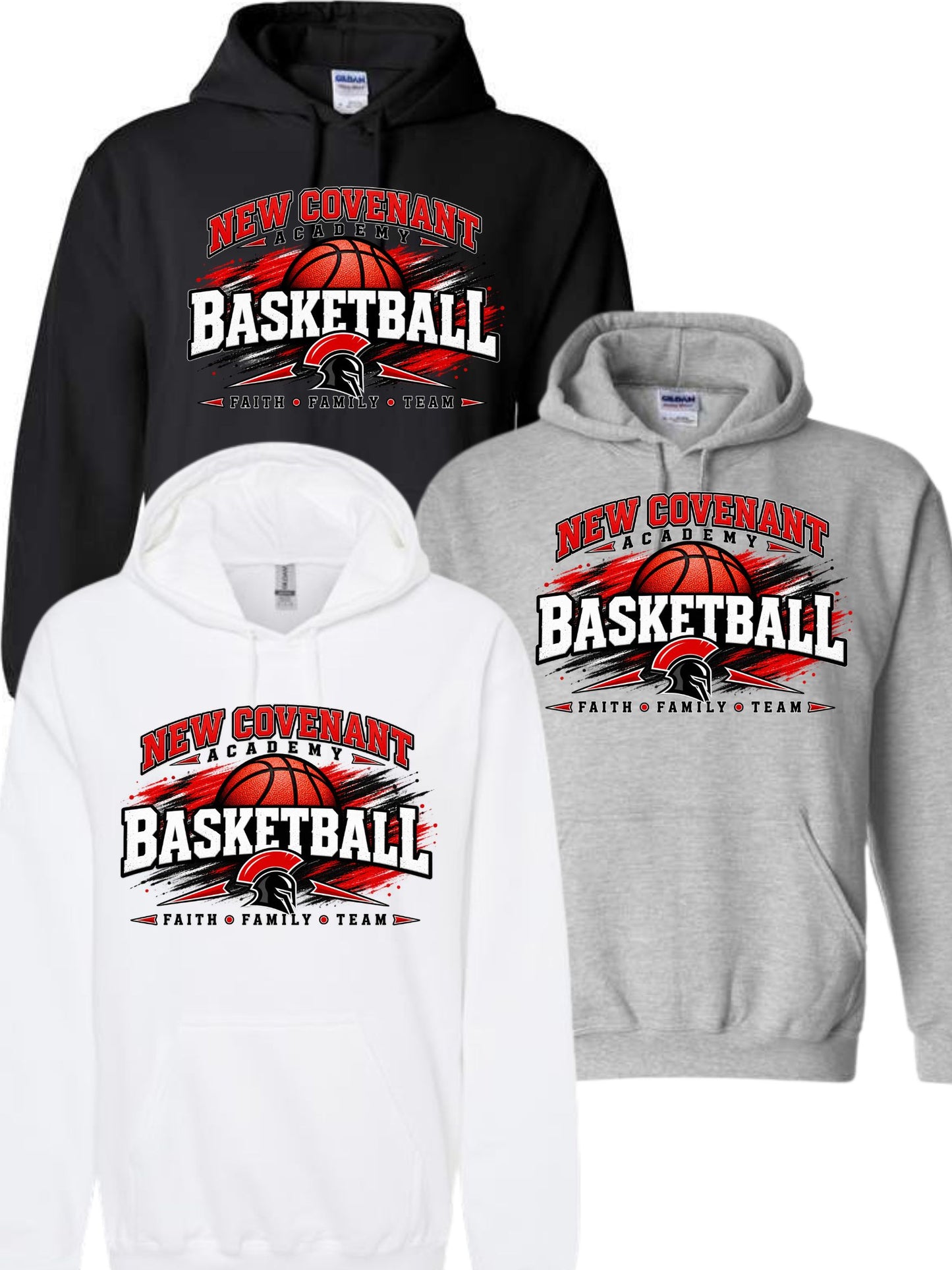 NCA BASKETBALL WITH MASCOT HOODIE