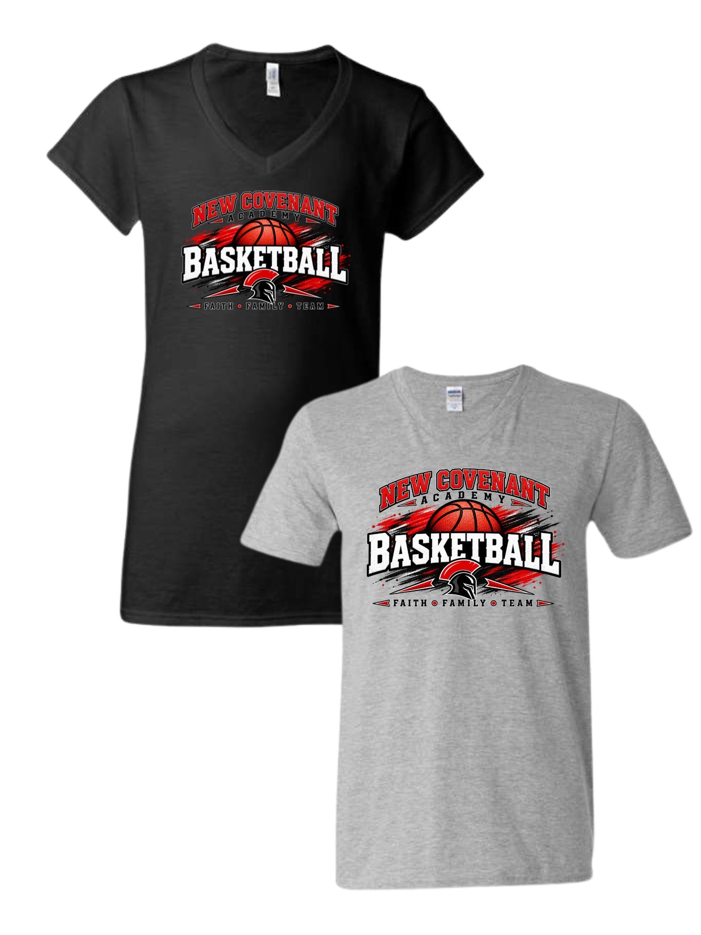 NCA BASKETBALL AND LOGO SHORT SLEEVE SHIRT