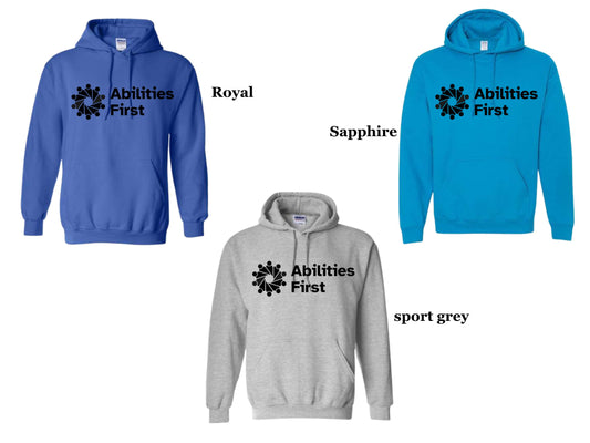 ABILITIES FIRST HOODIE BLACK LOGO