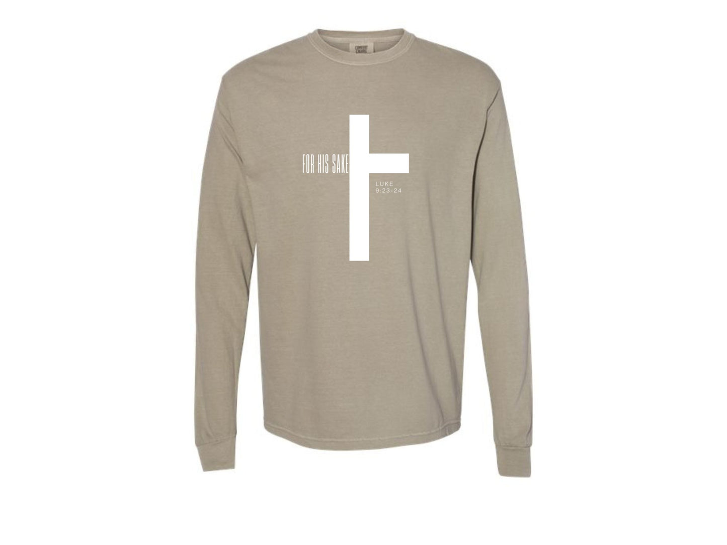 FOR HIS SAKE SLEEVE LONGE SHIRT COMFORT COLORS