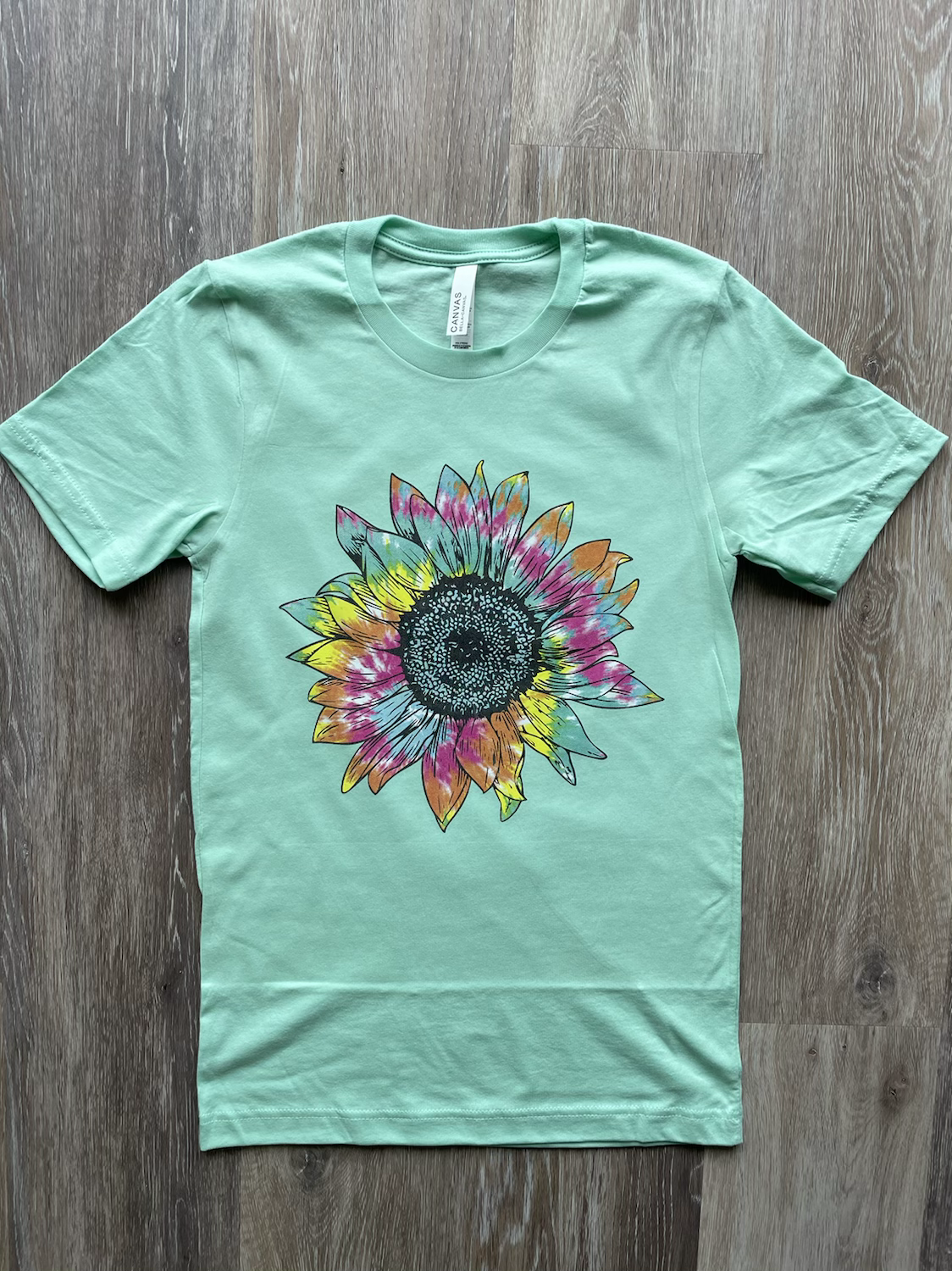 Tie dye sunflower