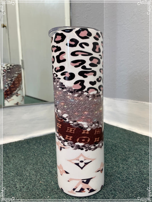 LV Glitter Leopard 30 oz Tumbler