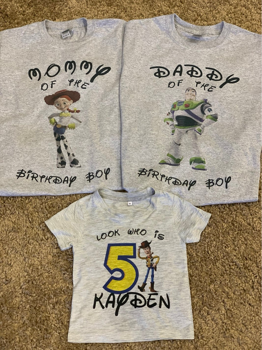 Customize Family Birthday Shirts - ANY THEME