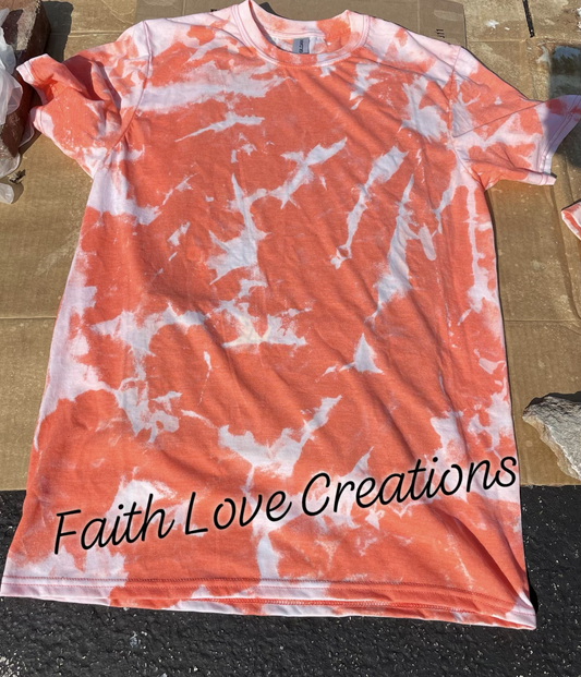 Splatter bleach tie dye